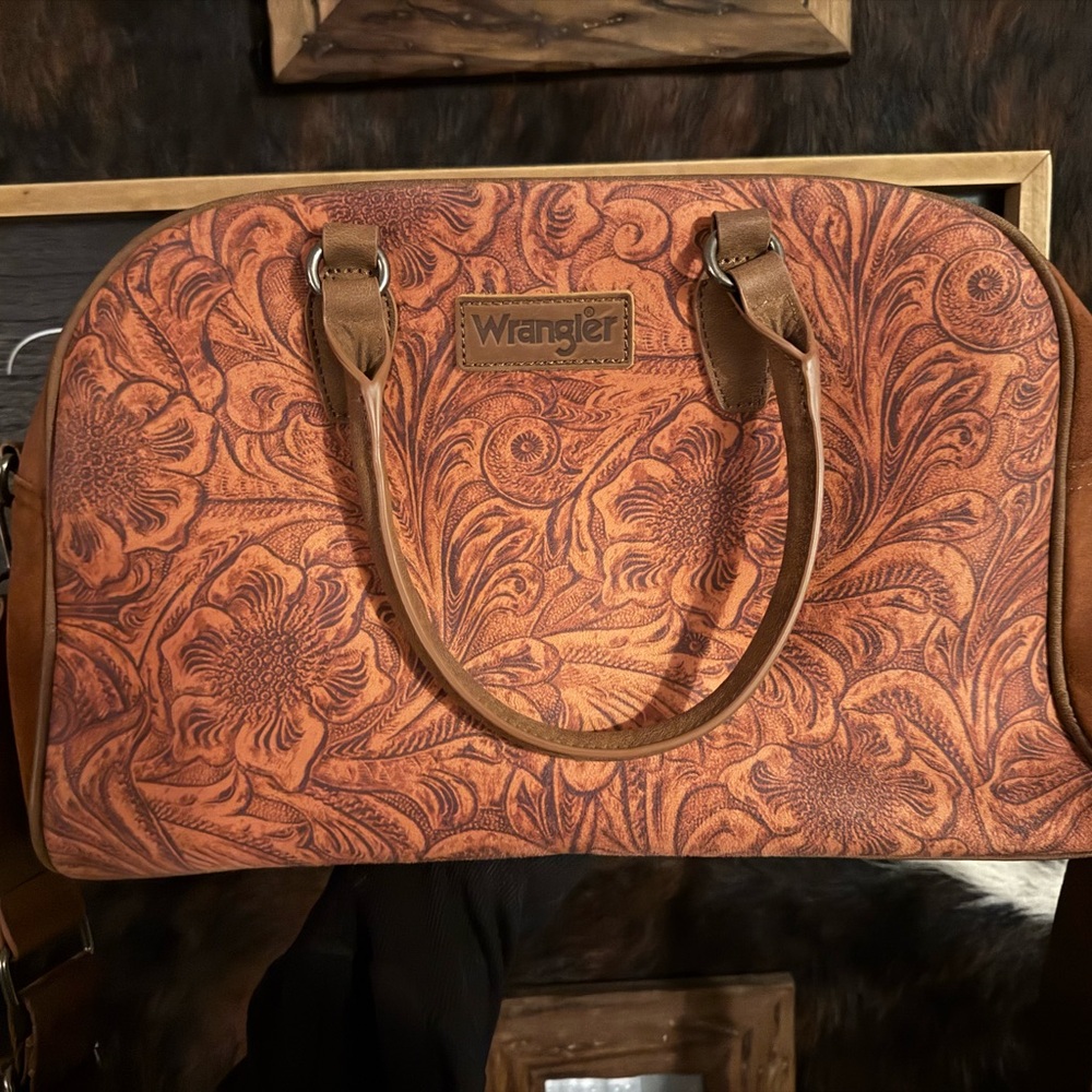 Wrangler Women's Embossed Floral Duffel